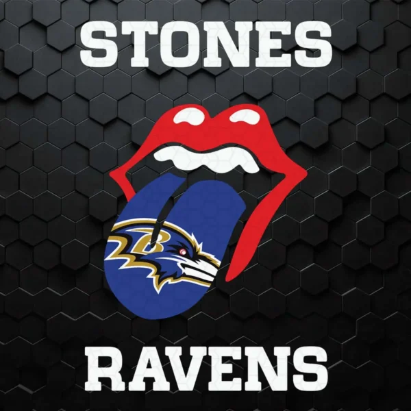 Baltimore Ravens Lips SVG Stones Steelers Cricut File