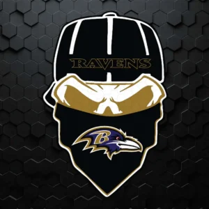Baltimore Ravens Ninja Face SVG Background Transparent