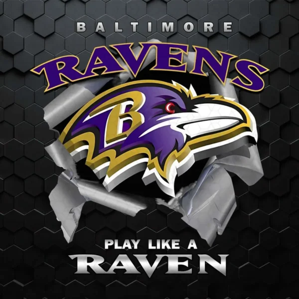 Baltimore Ravens Play Like A Raven Png Bantimore
