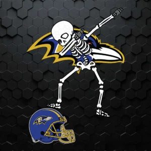 Baltimore Ravens Skull Dabbing SVG Funny Quotes NFL