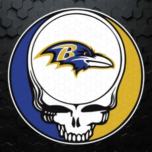 Baltimore Ravens Skull SVG Cricut File