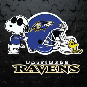 Baltimore Ravens Snoopy Football SVG Digital Download