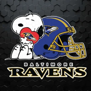 Baltimore Ravens Snoopy Love SVG Cricut File