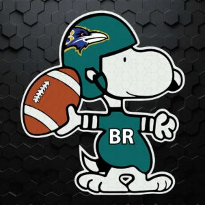 Baltimore Ravens Snoopy Players Funny SVG