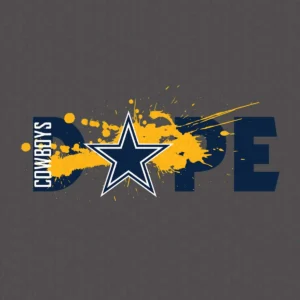 modern with a bold and energetic aesthetic Cowboys logo SVG design showing excitement for Cricut and Silhouette cutting machines