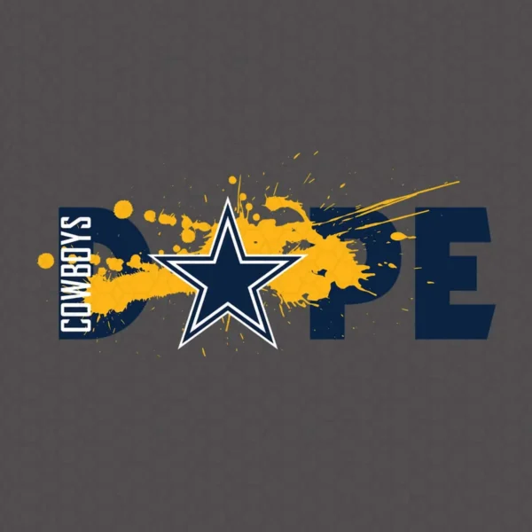 modern with a bold and energetic aesthetic Cowboys logo SVG design showing excitement for Cricut and Silhouette cutting machines