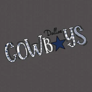 modern with a playful vintage twist Cowboys logo SVG design showing pride for Cricut and Silhouette cutting machines