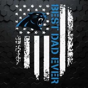Best Dad Ever Carolina Panthers SVG Cricut File