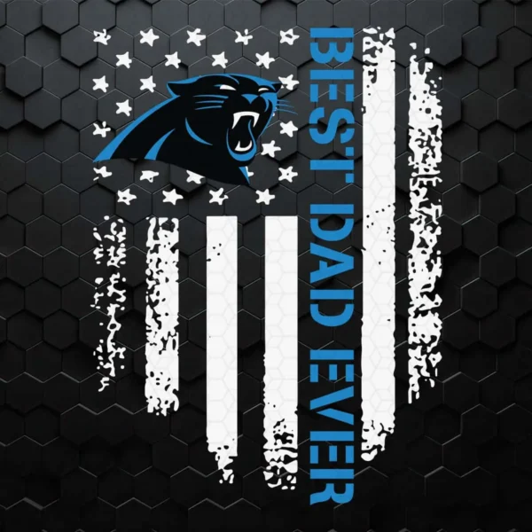 Best Dad Ever Carolina Panthers SVG Cricut File