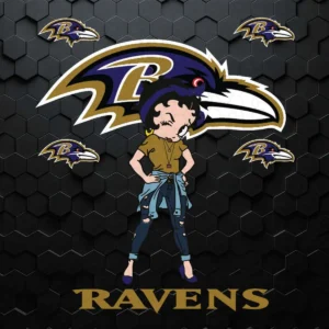 Betty Boop Baltimore Raven SVG For Fangirls