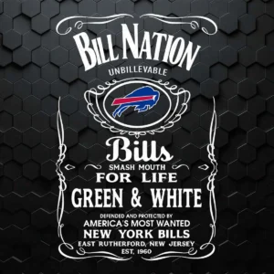 Bill Nation Unbillievable Football Buffalo Bills Slogan SVG