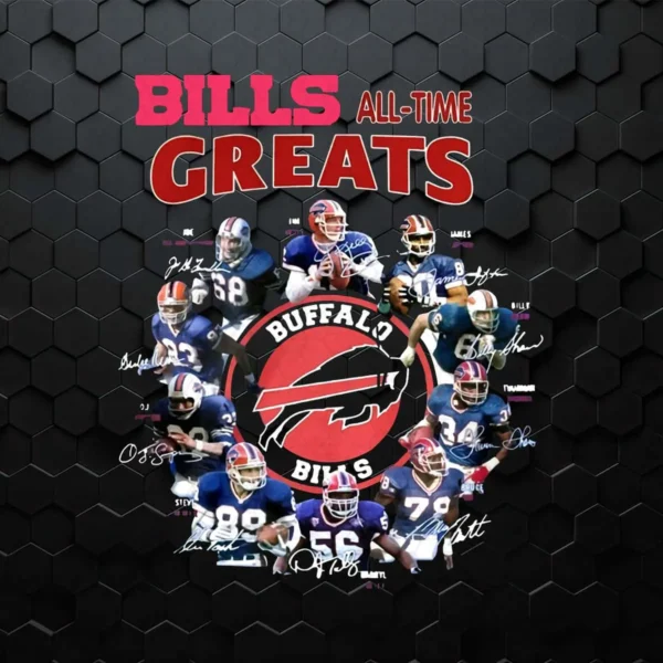 Bills Alltime Greats Buffalo Bills Players Signature PNG