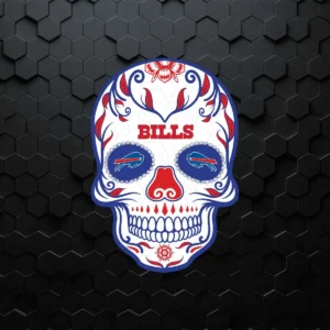 Bills Skull Flowers Logo SVG Nfl Fan Super Bowl SVG