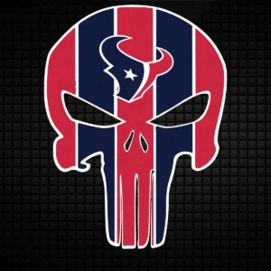 bold and modern with a hint of vintage flair Texans skull SVG design showing pride for Cricut and Silhouette cutting machines