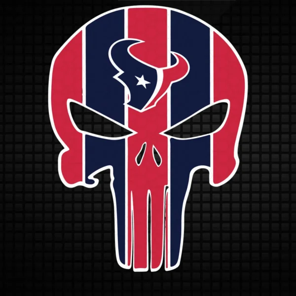 bold and modern with a hint of vintage flair Texans skull SVG design showing pride for Cricut and Silhouette cutting machines