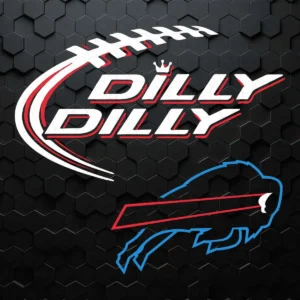 Bud Light Dilly Dilly Buffalo Bills Neon Light Style SVG