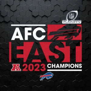 Buffalo Bills 2023 Afc East Division Champions SVG Transparent Background