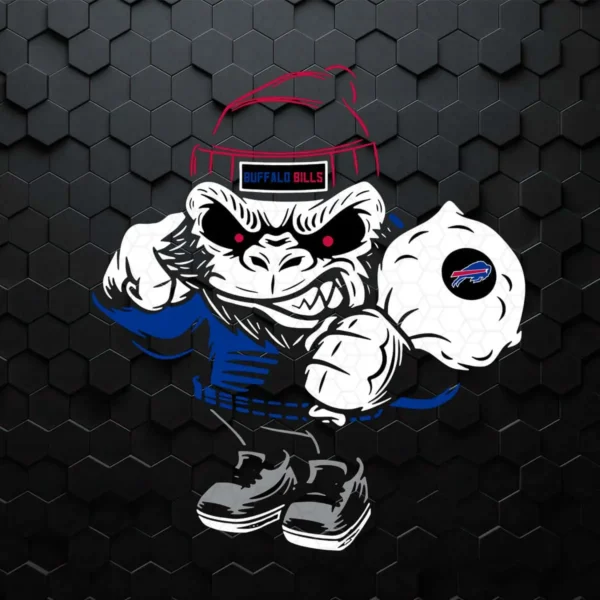 Buffalo Bills Angry Monkey SVG Cricut Digital Download