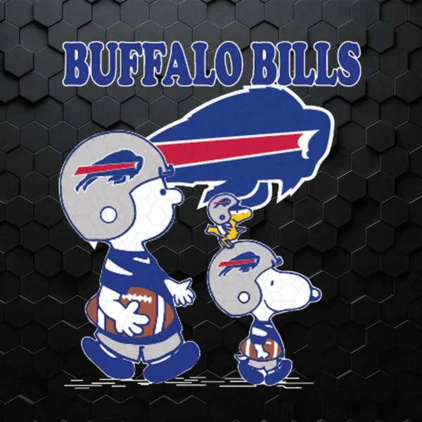 Buffalo Bills Charlie Brown And Snoopy SVG