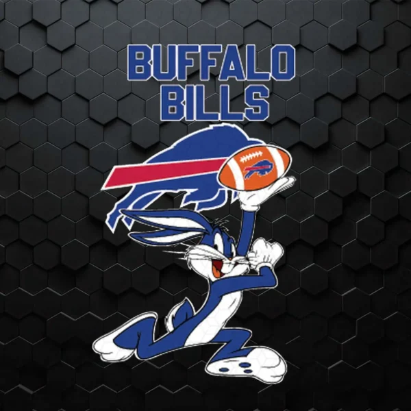 Buffalo Bills Football Bunny SVG Cricut Digital Download