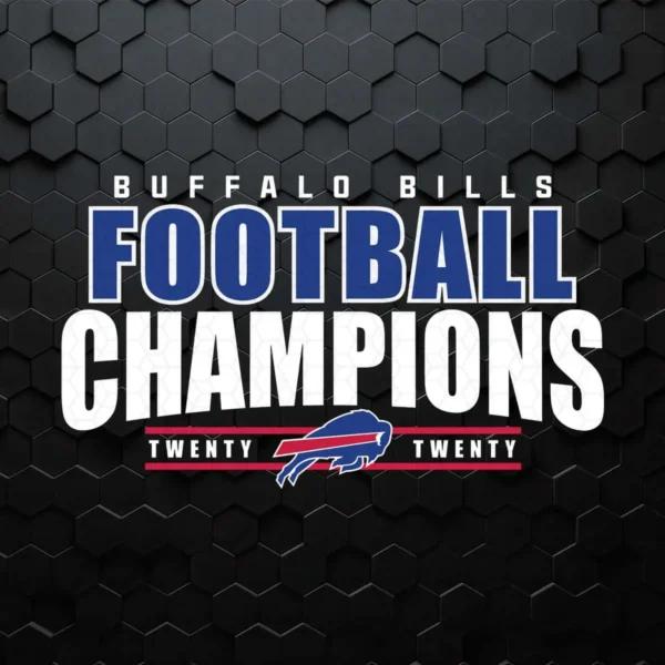 Buffalo Bills Football Champions 2020 SVG