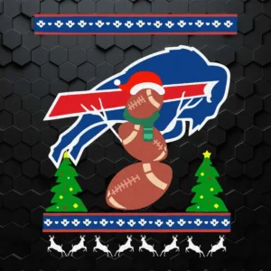 Buffalo Bills Football Christmas Gift SVG Merry Xmas Gifts
