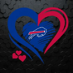 Buffalo Bills Heart Logo Nfl Football Team SVG Cutting File