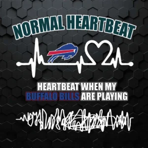 Buffalo Bills Heartbeat Funny Quotes SVG Nfl Super Bowl