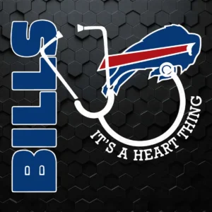 Buffalo Bills It's A Heart Thing Stethoscope Nfl SVG