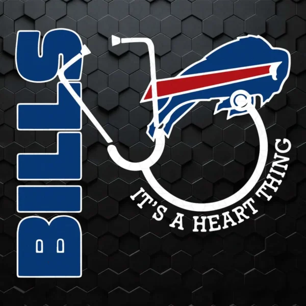 Buffalo Bills It's A Heart Thing Stethoscope Nfl SVG