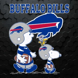 Buffalo Bills Let's Play Football Together Snoopy Nfl SVG