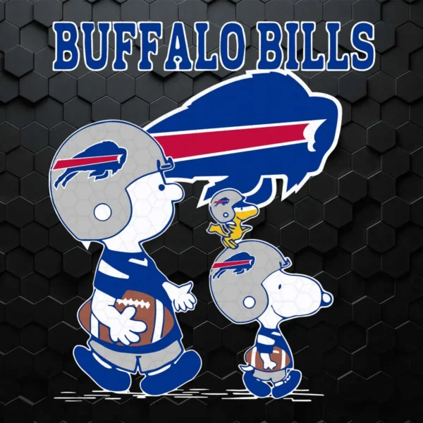 Buffalo Bills Let's Play Football Together Snoopy Nfl SVG