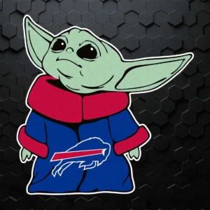 Buffalo Bills Nfl Baby Yoda SVG Digital File
