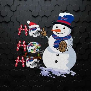 Buffalo Bills Santa Olaf Ho Ho Ho Christmas SVG