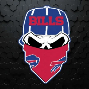 Buffalo Bills Skull Sport Super Bowl American Football SVG