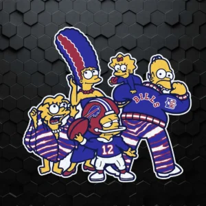 Buffalo Bills The Simpsons Family Lovers SVG Cutting File