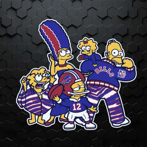 Buffalo Bills The Simpsons Family Lovers SVG Cutting File