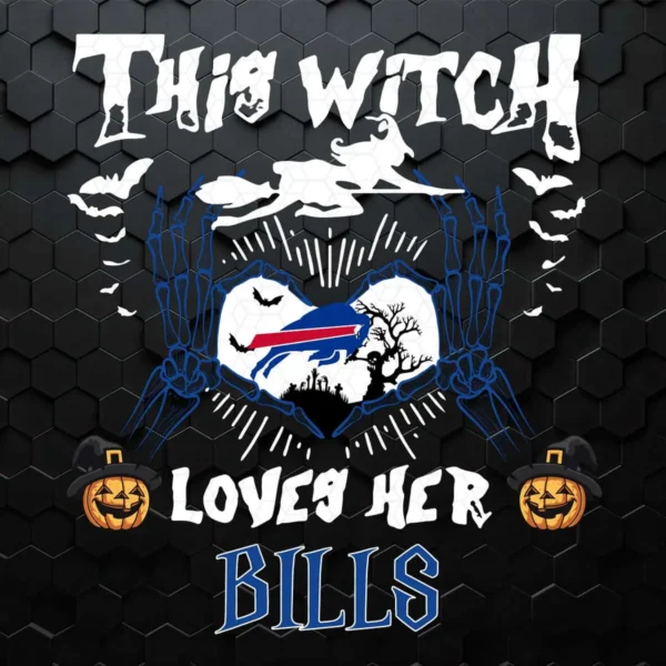 Buffalo Bills This Witch Loves Her Bills Halloween SVG