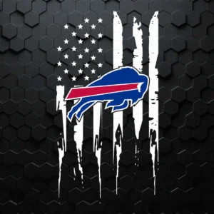 Buffalo Bills US Flag Independence Day SVG Cricut Digital Download