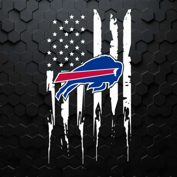 Buffalo Bills US Flag Independence Day SVG Cricut Digital Download