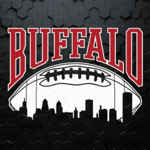 Buffalo Football Skyline New York NFL Super Bowl SVG