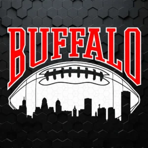Buffalo Football Vintage Skyline New York Bills Mafia Gift SVG