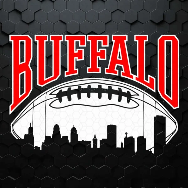 Buffalo Football Vintage Skyline New York Bills Mafia Gift SVG
