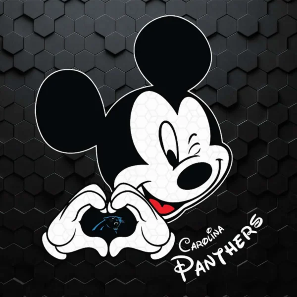 Carolina Panthers Disney Mickey Lovers SVG Digital File