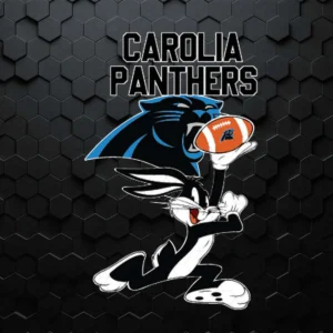 Carolina Panthers Football Bunny SVG File Cricut