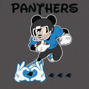 Carolina Panthers Mickey Love Fan SVG Cricut File