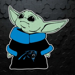Carolina Panthers Nfl Logo X Baby Yoda SVG Cricut File