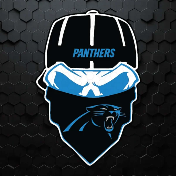 Carolina Panthers Ninja Face SVG Love Panthers SVG