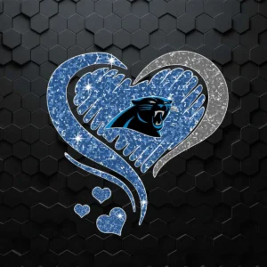 Caronila Panthers Blue Heart Nfl Sport SVG Cut File