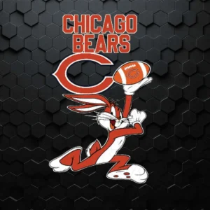 Chicago Bears Football Bunny SVG Digital Download